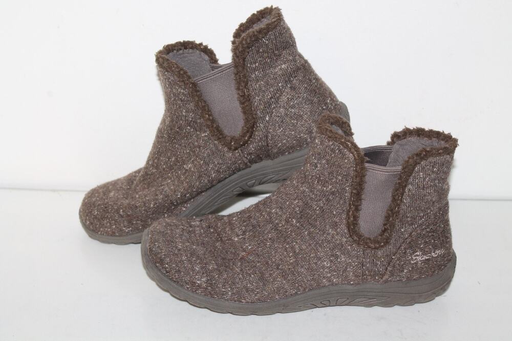 Skechers Reggae Fest-Speckled Chelsea Boot, 49441, Dark Taupe, Women's Size 8.5